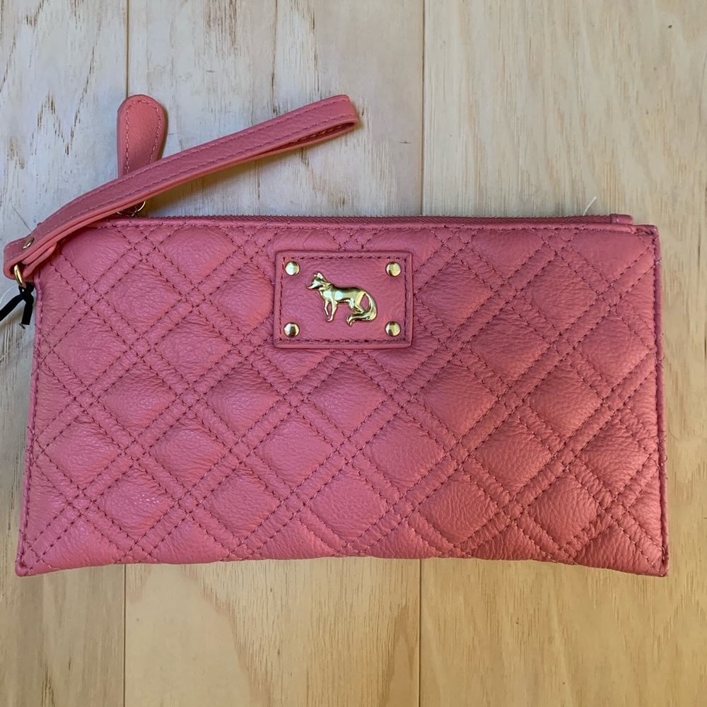 Emma Fox Leather Wristlet